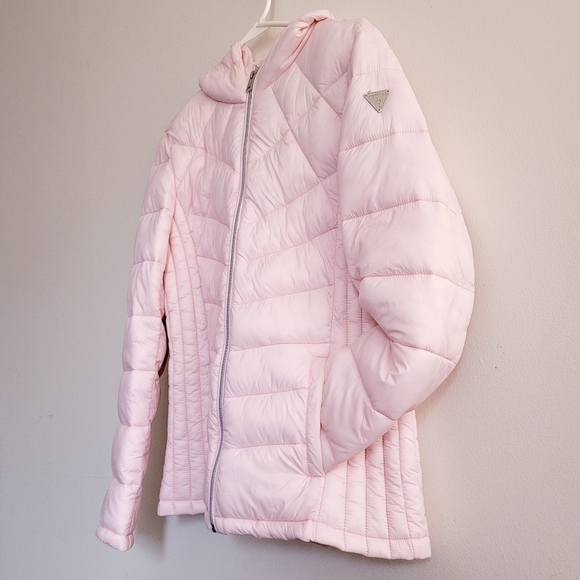 🚫SOLD: GUESS Pink Puffer Jacket - Picture 4 of 10